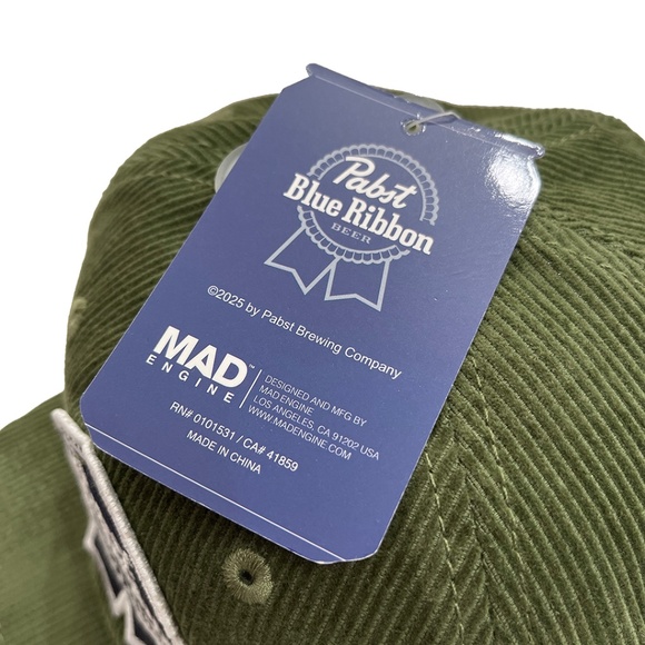 NWT Pabst Blue Ribbon Corduroy Snapback Hat - Picture 11 of 13